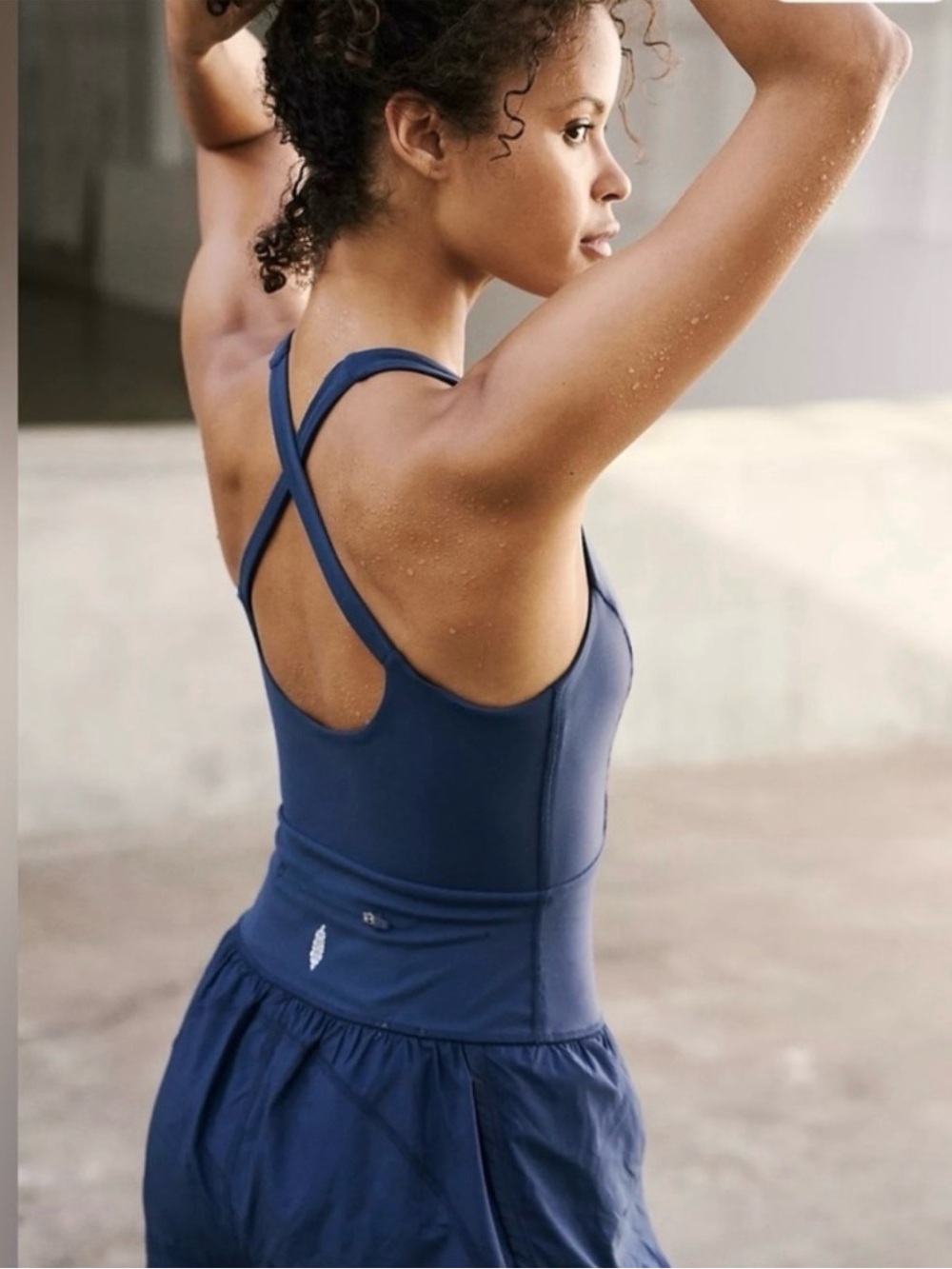 NWT FP Movement by Free People Navy righteous runsie Romper - Picture 2 of 8